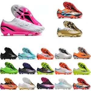 أحذية كرة قدم عالية الجودة X Speedportal Metal Spikes Athletic Running Football Cleats رجال مدربون مريحون من الجلد الناعم أحذية قوية Scarpe Calcio