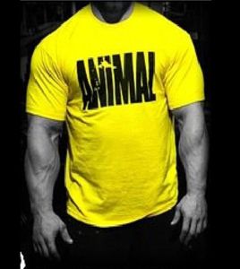 Blackday Animal print tuta t-shirt maglietta muscolare Tendenze nel 2016 vestiti di marca in cotone fitness per uomo bodybuilding Tee grande XX6160924