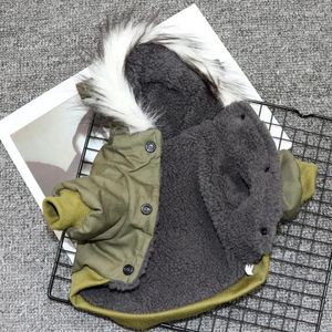 Vestuário para cães roupas de inverno filhote de cachorro pet casaco jaqueta para cães pequenos médios engrossar quente chihuahua yorkies hoodie animais de estimação roupas