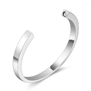 Bangle Cremation Urn Bracelet For Ashes Stainless Steel Memorial Jewelry Women Men Keepsake Free Engrave