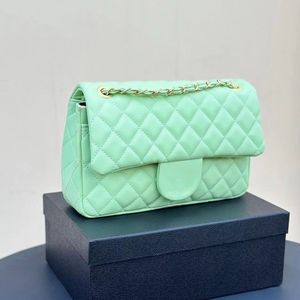 Designer bags made of high-quality leather, green fashion models are fashionable classic and trendy women's must-have luxury