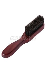 Spazzola per capelli Manico in legno Setola di cinghiale Pettine per barba Styling Districante Raddrizzamento8756044