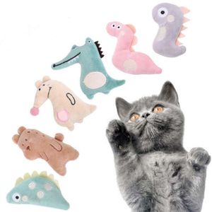 Kedi oyuncak mini kedi öğütme catnip komik interaktif peluş kedi dişleri oyuncaklar evcil hayvan yavru kedi çiğneme pençeleri başparmak ısırık pet tedarik gc644273y