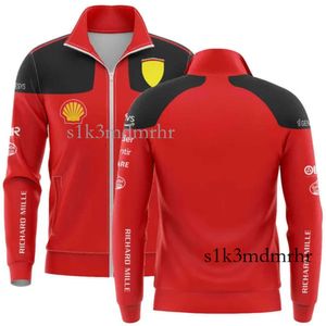 F1 2024 Moda F1 Felpa con cappuccio da uomo Giacche Felpa Formula One Team Racing Cappotto con cerniera Charles Leclerc F1 228