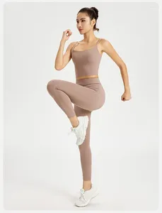 Conjuntos ativos 2 peças conjunto de yoga calças femininas roupas esportivas ginásio superior ternos sutiã fitness collants leggings esportes treinamento wear