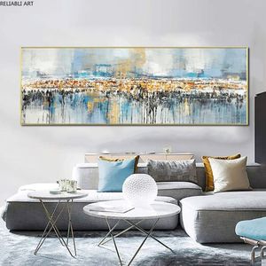 Comodino Home Decor Pittura a olio astratta Stampa su tela Paesaggio Poster Immagini di arte della parete per soggiorno Decorazioni per interni3142
