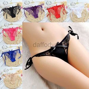 Panties Women's 20type Sexy lace women panties see through low waist open crotch underwear briefs bowknot pearl Lingerie Thong G String t back woman clothes ldd240311