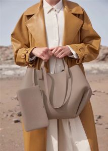 Новая большая мини-сумка Le Cyme из натуральной текстурированной кожи, дизайнерская женская сумка с магнитной пряжкой, сумки-тоут