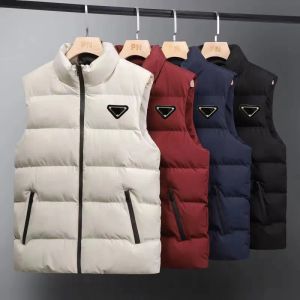 男性のデザイナーパフベストジャケットコートパーカージャケット品質​​の温かいジャケットのアウターウェアノースリーブスタイリスト冬サイズ2xl 3xl 4xl
