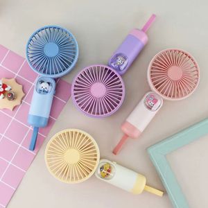 Ny tecknad film Kunomi Melody Handheld Desktop Fan USB Laddar ryggsäck Mini Fan Two Speed ​​Wind