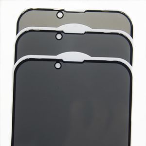 Vidro temperado anti-espionagem para iPhone 15 14 13 12 11Pro Max Cobertura completa Protetor de tela de privacidade para iPhone X XS Max XR Vidro sem caixa de varejo 70pcs
