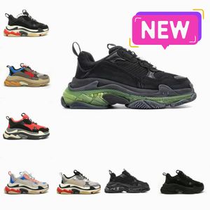 Designers Crystal Bottom 17w Brand Casual Shoes Women Mens Nyests Dad Platform Luxury Triple S Black White Red Blue Tennis Paris Flat Multi-Color Trainers Sneakers H