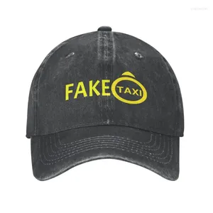 Caps de bola Moda Fake Taxi Driver Citt Cotton Baseball Cap for Men Mulheres Ajustável Papai Hat Sports