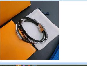 2024 women fashion cute lovely black knitting leather stainless steel buckle high quality bracelet