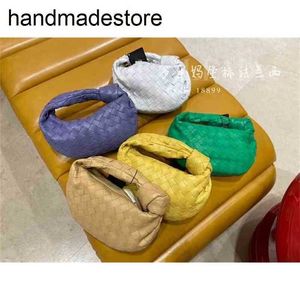 Baodiejia Designer Handväskor Bottegvenetas Jodie Mini Woven underarm Bag Single Shoulder Hand äkta läder 8Q61