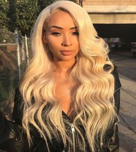 Jyz Lace Front Human Hair Wigs 613ヘアライン付きフルレースウィッグ