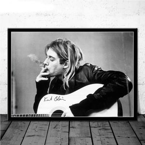 Rock Music Band Music Singer Star Wall Art Posters and Prints Canvas Painting Wall Art Pictures for Living Room Home Decoration Cu300J