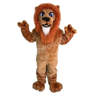 2024 Halloween Plush Lion Mascot Costume Fancy Dress Carnival Cartoon Theme Fancy Dress for Men Women Festival Dress