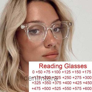 Sunglasses Transparent Square Reading Glasses Men Designer Oversized Women Retro Presbyopia Eyeglasses GZ9Q