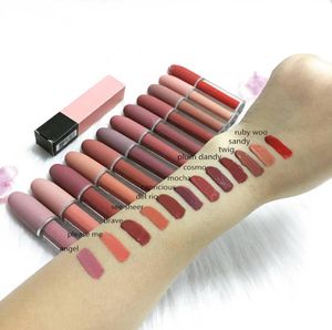 EPACK Wysokiej jakości makijaż matowy szminka DHL 12 Kolor Nowe makijaż usta Luster Lip Gloss Mat Mat Lipstick 4 5G1249058