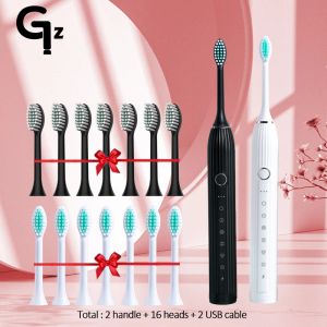 Зубная щетка Gezhou Новое обновление Sonic Electric Electricebrush Rechargable IPX7 Водонепроницаем