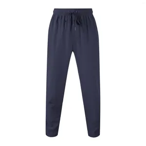 Herrbyxor Fashion Casual DrawString Cargo Summer Solid Color Sports Sweatpants Croped 2024