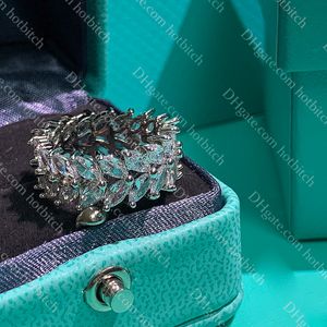 Clássico 925 anel de prata designer anéis de diamante para mulheres de alta qualidade senhora anel de noivado luxo jóias de casamento presente do dia dos namorados com caixa