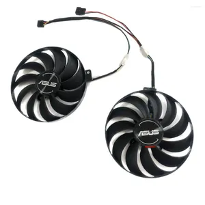 Coolegi komputerowe 2PCS/SET FDC10U12S9-C GPU VGA Cooler dla ASUS Dual Rx 5500 XT RX5500XT 08G EVO Find Card Cooling