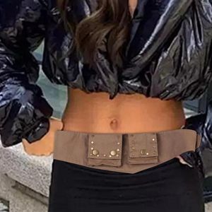 Belts Women Waist Belt Grunge Sashes Decorative Casual Brown Creative Bum Bag Western For Travel Party Dress Street Daily Wearing