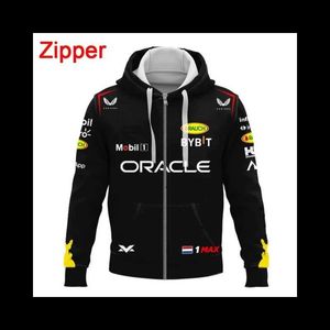 Primavera e outono 2023 nova temporada vermelho animal masculino hoodie max 1 checo 11 esporte feminino zíper moletom com capuz infantil pulôver touro