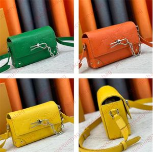 Vapur m82916 çanta tasarımcı erkekler sert kutu zincir çantalar yüksek kaliteli harf kabartma omuz crossbody kare gövde cüzdanı haberci hobo çantalar kadın satchels