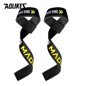 AOLIKES 1 Pair Weightlifting Wristband Sport Professional Training Hand Bands Wrist Support Straps Wraps Guards For Gym Fitness 240226