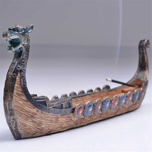 Dragon Incense Stick Holder Hand snidad snidning censer ornament SH190924208L