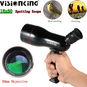 Visionking Compact 18x50 Spotting Scope With Handhold Tripod FMC BAK-4 Portable Optical Telescope For Birdwatching Camping Travelling