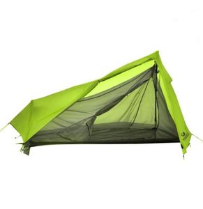 Yougle 2018 Lätt 15D Nylon Single Person En man backpacking tält Trekking Camping Canopy Travel 3 Säsong Silikon Coated11348387