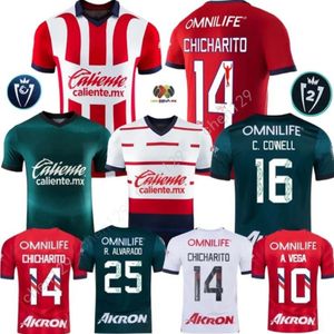 23 24 Chivas CD Guadalara Soccer Jerseys A.vega I. Brizuela E.Gutierrez C.Calderon A.Zaldivar Aarado F.Beltran J.Ias 2024ホームアウェイサッカーシャツ9フットボールジャージー