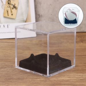 Baseball Box Display Golf Tennis Ball Transparent Case for Sabenir Storage Uchwyt UV Ochrona Pył 240306