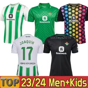 23 24 Real Betis Camiseta Primera Equipacion SUSTENTABILIDADE JOAQUIN Iglesias Portero Multi de futbol 2023 2024 REAL Betis camisas de futebol camisa de futebol HOMENS Crianças