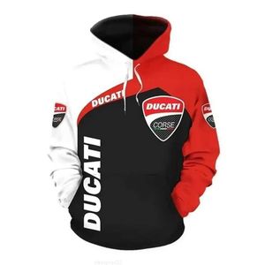 Spring and Fall motorcycle car mini ducati hoodie 3d printed street mens womens zippered pullover Harajuku street fashion top