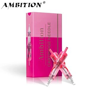 Ambition Semi-Permanent Tattoo Cartridge Needles Micropigmentation Permanent Make-Up Eyebrows Eyeliner Lips Microblading 240219