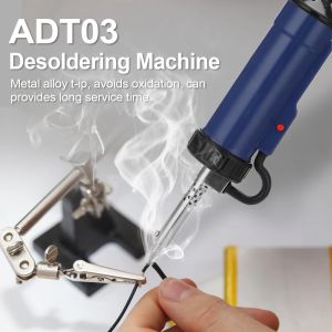 Dicas bbt580/bbt680 desoldering hine solda elétrica estanho otário solda a vácuo remover bomba hine com 3 bocal de sucção