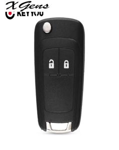 För Opel Vauxhall Zafira Astra Insignia Holden Flip Car Key Shell Cover FOB -fodral med skruv 2 -knappen Remote Key6406988