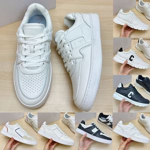 2024 Yeni Kadın Lüks Moda Spor Ayakkabı 24ss Run Serisi Marka Logosu Yumuşak Tahıl Deri Nefes Alabilir Örgü Deri Patchwork Büyük Sole Küçük Beyaz Spor Ayakkabıları