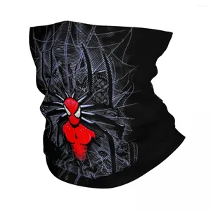 Bandanas Spider Web Kolorowy gaiter szyi kobiety mężczyzn uv twarz tarcza zimowa szalik z bandana do jazdy na rowerze