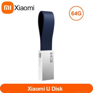 Controle Xiaomi Mijia USB 3.0 Flash Disco U Disco Pen Drive Luz portátil Disco USB 64G Corpo de metal de transmissão de alta velocidade 0216 #