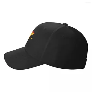 Unisex Man Women Women Caps Ball Flag Flag Map Map Baseball Cap Женщины Мужчины Регулируют испанский патриотический папа шляпа Outdoor Snapback Unisex 2024 Admu