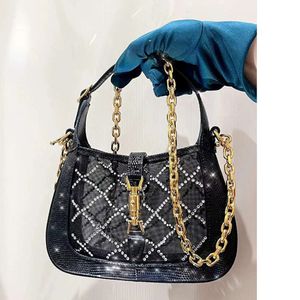 Модельеры-тоут Мини-сумки на плечо S 1961 Series Black Blingbling Diamond Высококачественная маленькая сумка Эксклюзивные женские сумки новые Высочайшее качество