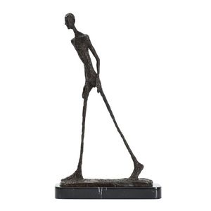 Walking Man Statue Bronze by Giacometti Replica Streszczenie szkieletu Rzeźba Vintage Kolekcja Art Home Decor 210329294E