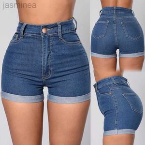 Damskie szorty Blue Jean Shorts swobodne seksowne biodra talia dżinsowe mejr krótkie dżinsy ldd240312