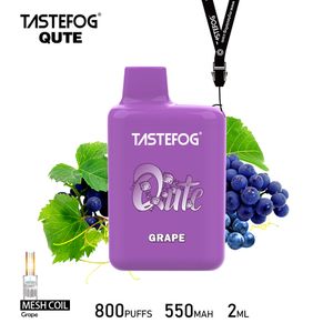 2024 Hot Sell E-papieros Tastefog Qute 800 Puffs- 1000 Puffs Dostosowane Śliczne Vape Box